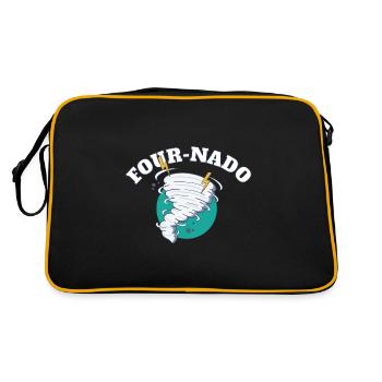 4ème anniversaire Tornade Thème Fournado Four Nado 4 - Sac Retro - noir/or - Dos