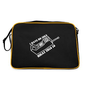I Have No Idea What This Is Born in 70s 80s - Retro Bag - black/gold - Back