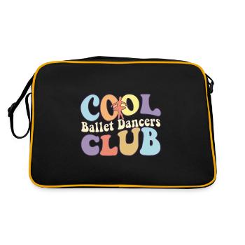 Cool Ballet Dancers Club Ballerina Girl Ballet - Retro Bag - black/gold - Back