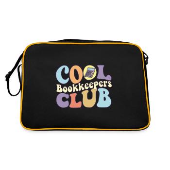 Cool Bookkeeper Club CPA Certified Public - Retro Bag - black/gold - Back