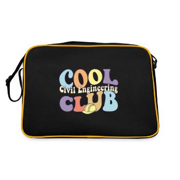 Cool Civil Engineering Club Engineer Builder - Sac Retro - noir/or - Dos