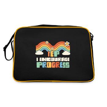 Thérapeute ABA J’encourage le progrès accéléré Enseignant - Sac Retro - noir/or - Dos