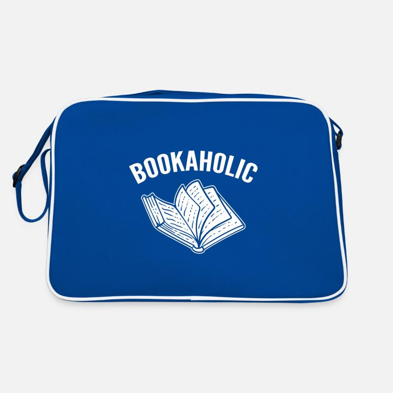 Bookaholic Buchbinder Bücherwurm Retro Tasche