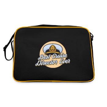 Best Cruise Director First Time Cruise Ship Trip - Retro Bag - black/gold - Back