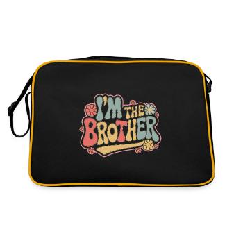Frère Grand Frère Frère Famille - Sac Retro - noir/or - Dos
