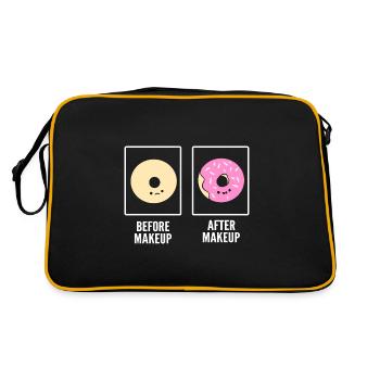 Before Makeup After Makeup Maskenbildner - Retro Tasche - Schwarz/Gold - Hinten
