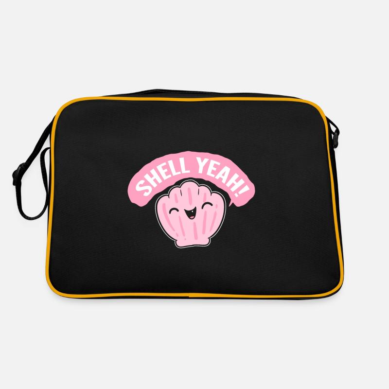 Shell Yeah! Strandliebhaber Retro Tasche