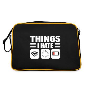 Lustiger Programmierer Computerprogrammierer - Retro Tasche - Schwarz/Gold - Hinten