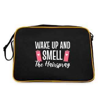 Wake Up & Smell The Hairspray Friseur - Retro Tasche - Schwarz/Gold - Hinten