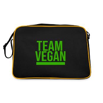 ÉQUIPE VÉGÉTALIENNE - Sac Retro - noir/or - Dos