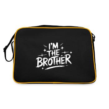 Frère Grand Frère Frère Famille - Sac Retro - noir/or - Dos
