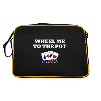 Wheel Me to the Pot Gambler Poker Gambling Poker - Sac Retro - noir/or - Dos