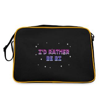 Je préfère être bisexuel Bisexuel LGBTQ Bi Pride LGBT - Sac Retro - noir/or - Dos
