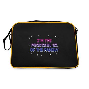Le Bi prodigue de la famille Bisexuel LGBTQ Bi - Sac Retro - noir/or - Dos