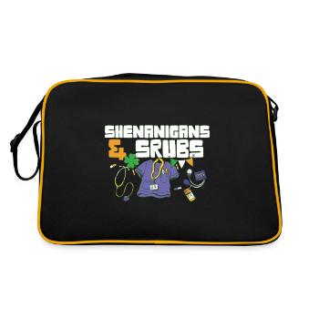 Shenanigans & Scrubs Infirmière urgente Médecin St. - Sac Retro - noir/or - Dos