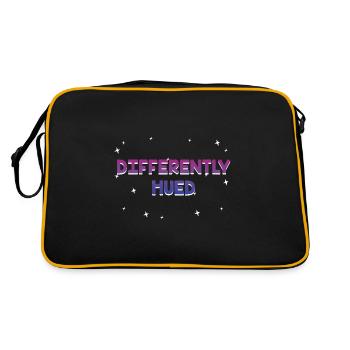 Différemment teinte Bisexuelle LGBTQ Bi Pride - Sac Retro - noir/or - Dos