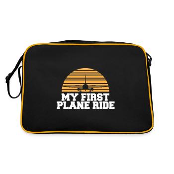 Voyage de vacances en solo Mon premier avion - Sac Retro - noir/or - Dos