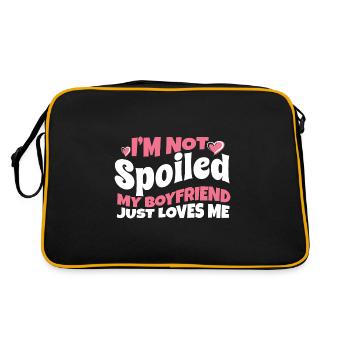 I'm Not Spoiled My BF Just Loves Me Proud - Retro Bag - black/gold - Back