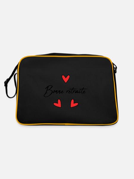RETRAITE. RETRAITE. RETRAITEE. BONNE RETRAITE - Sac Retro - noir/or - Dos