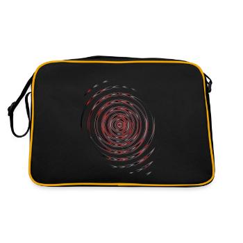 Vagues rouges noires - Sac Retro - noir/or - Dos