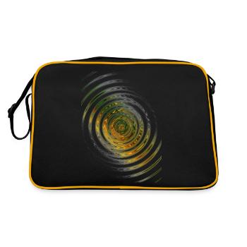 Ondes lumineuses - Sac Retro - noir/or - Dos