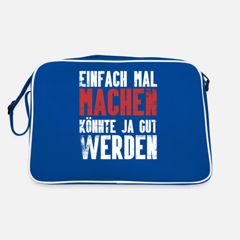 Einfach mal machen, könnte ja gut werden. Retro Tasche
