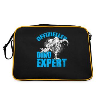 Design officiel Dino Expert pour les fans de Dino - Sac Retro - noir/or - Dos