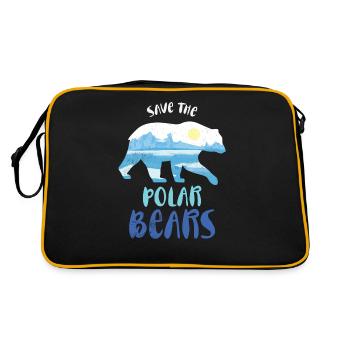 Save the polar bear design for the - Retro Bag - black/gold - Back