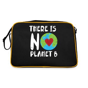 There is no Planet-b-design For Climate Change - Retro Bag - black/gold - Back