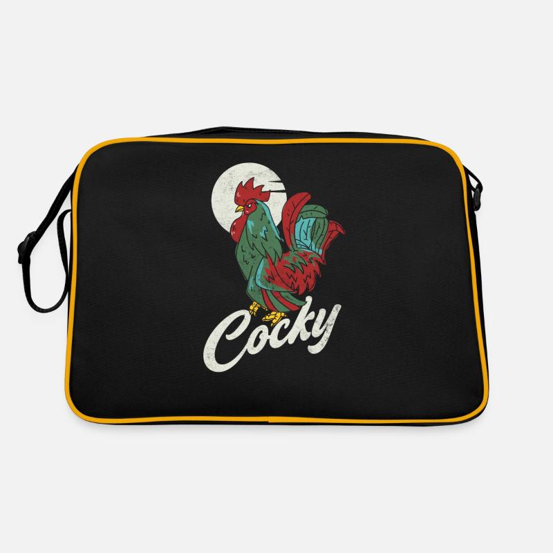 Snooty rooster design For chicken lovers Retro Bag