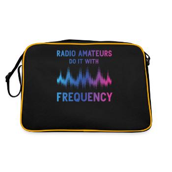 Radio Amateurs Do It With Frequency - Retro Bag - black/gold - Back