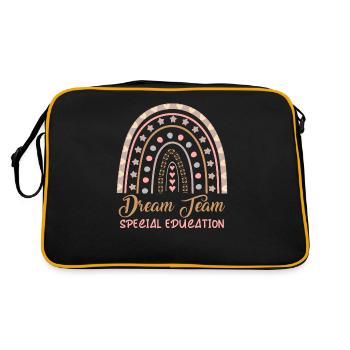 Dream Team Special Education Design for Sped - Retro Bag - black/gold - Back