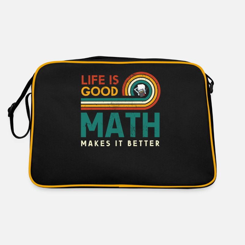 Das Leben Ist Eine Gute Mathematik Macht Es Retro Tasche