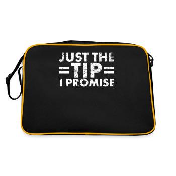 Only The Tip I Promise, Design For - Retro Bag - black/gold - Back