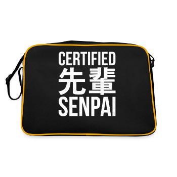 Certified Senpai-design For Japanese - Retro Bag - black/gold - Back