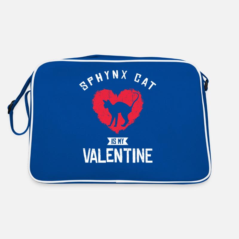 Le chat Sphynx est mon cœur de salutation de la Saint-Valentin Sac Retro