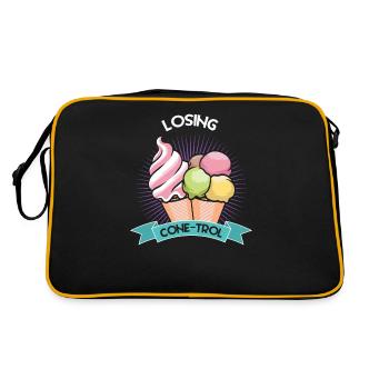 Verlust Von Cone-trol Für Gefrorenen Süßen Fan - Retro Tasche - Schwarz/Gold - Hinten