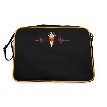 Heartbeat Ice Cream Cone pour Frozen Sweet Fan - Sac Retro - noir/or - Dos