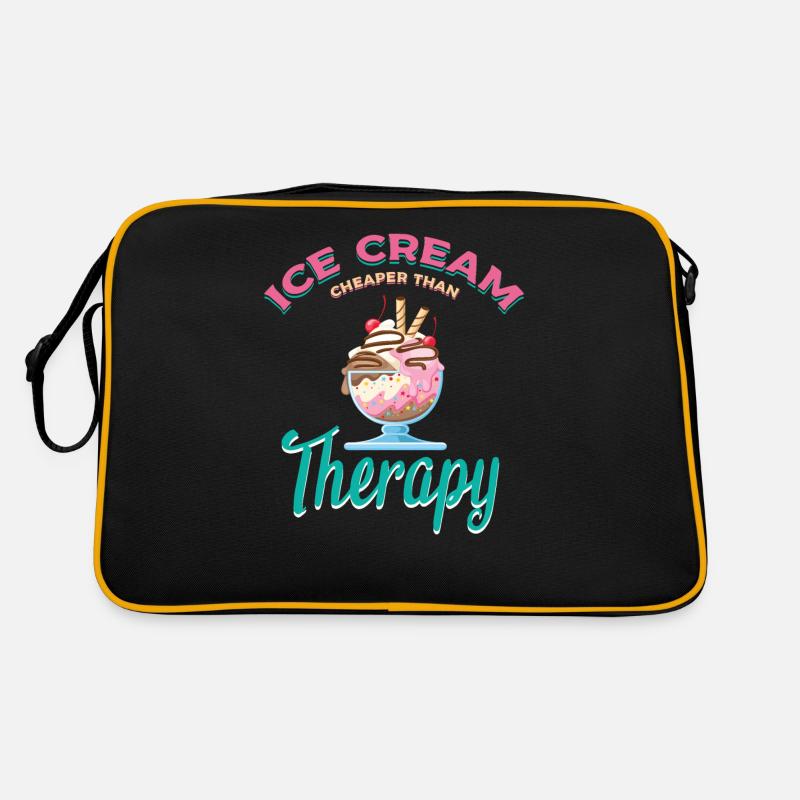 Crème glacée moins chère que la thérapie pour congelé Sac Retro