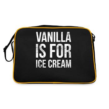 Vanilla Is For Ice Cream For Frozen Sweet Fans - Retro Bag - black/gold - Back