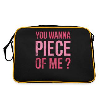 Tu veux un morceau de moi pour les fans de pâtisserie ou de pâtisserie - Sac Retro - noir/or - Dos