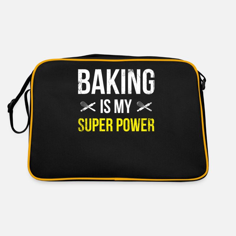 Baking is my superpower for bakers or baking Retro Bag