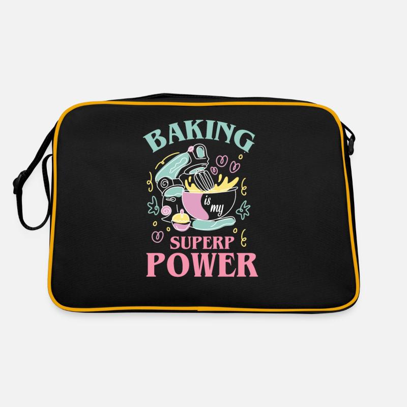 Backen Ist Meine Superkraft Für Bäcker Oder Backen Retro Tasche