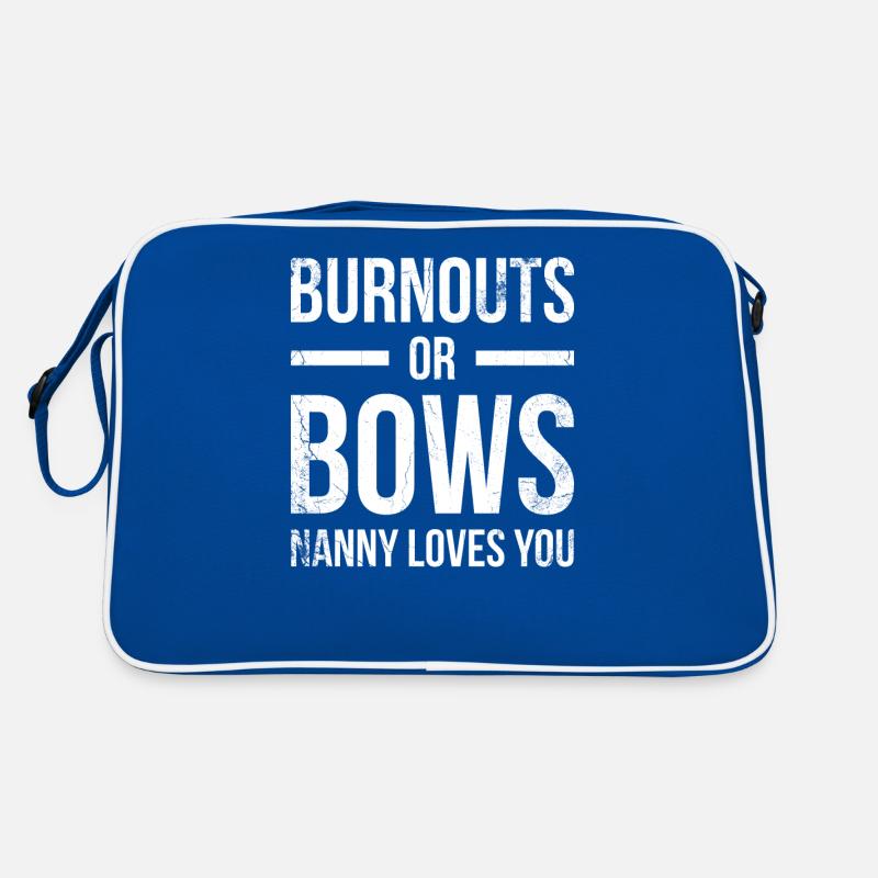 Burnouts Oder Bows Nanny Liebt Dich Für Großmutter Retro Tasche
