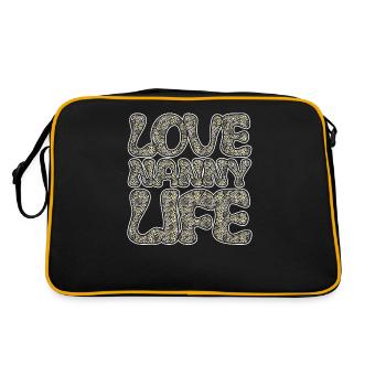 Chère nounou vie pour grand-mère grand-mère - Sac Retro - noir/or - Dos