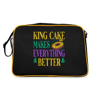 King Cake rend tout meilleur pour Baker Or - Sac Retro - noir/or - Dos