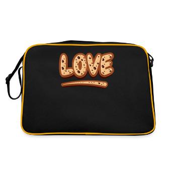J’adore la pâtisserie pour les boulangers ou les amateurs de pâtisserie - Sac Retro - noir/or - Dos