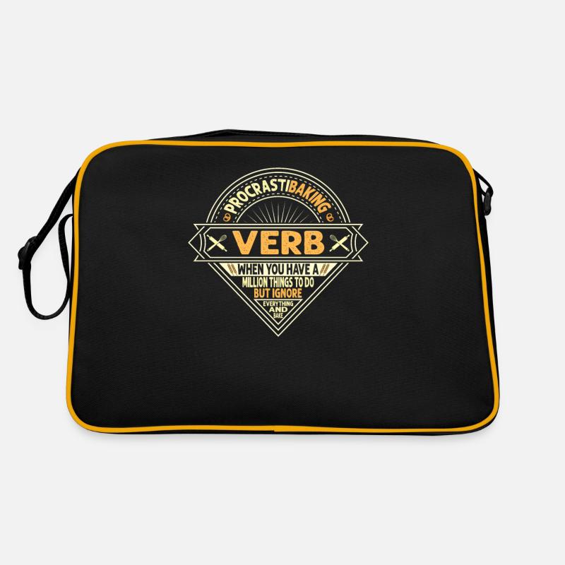 Procrastibaking définition du verbe pour boulanger ou Sac Retro