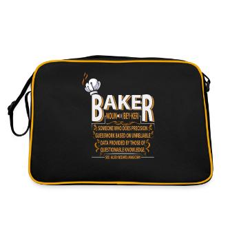 Définition du nom Baker pour baker ou - Sac Retro - noir/or - Dos