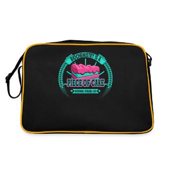 Biochemistry is a piece of cake that works for - Retro Bag - black/gold - Back